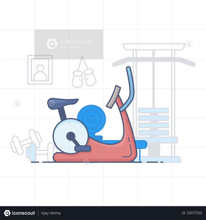 Gym cycle  Illustration