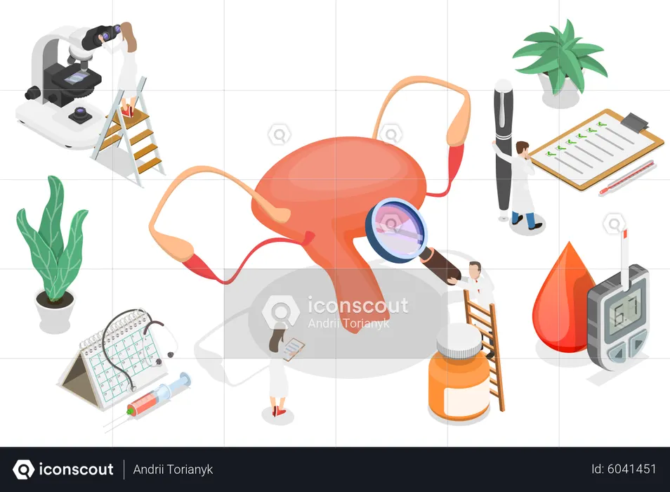 Best Premium Gynecology Illustration download in PNG & Vector format