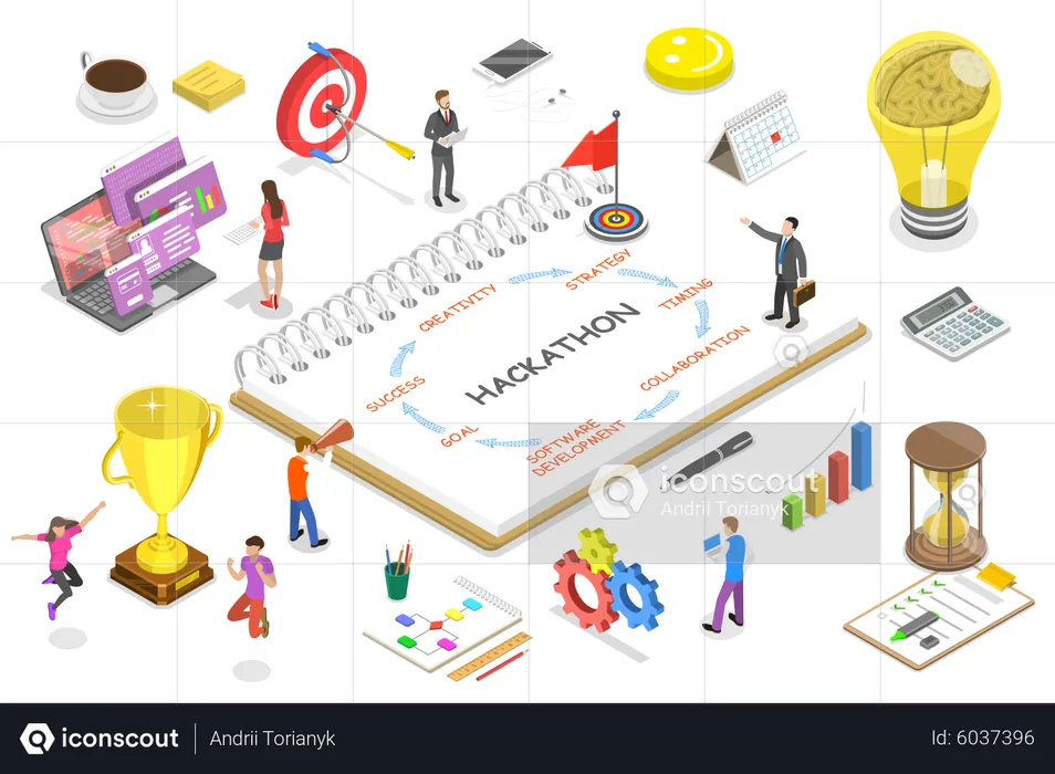 Hackathon-Strategie  Illustration