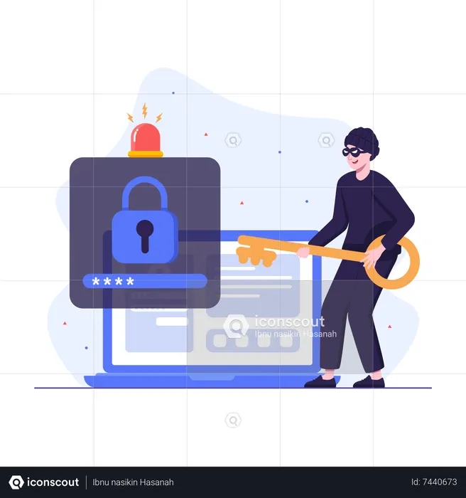 Hackers attack private accounts via web apps  Illustration
