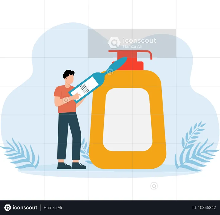 Hair shower  Illustration