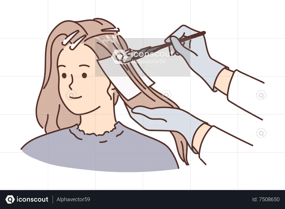 Hair treatment  Illustration