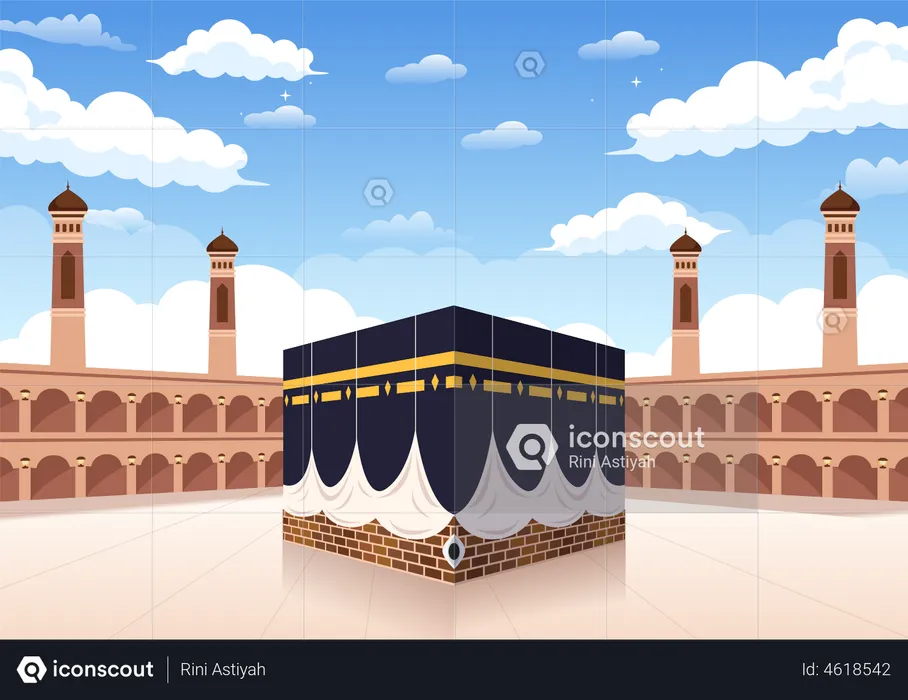 Hajj building  Illustration