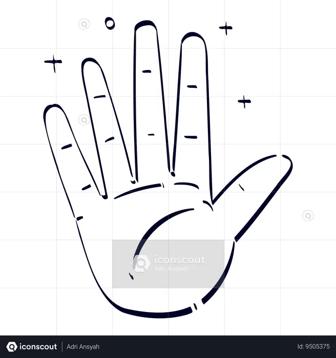 Hallo Hand Gesture  Illustration