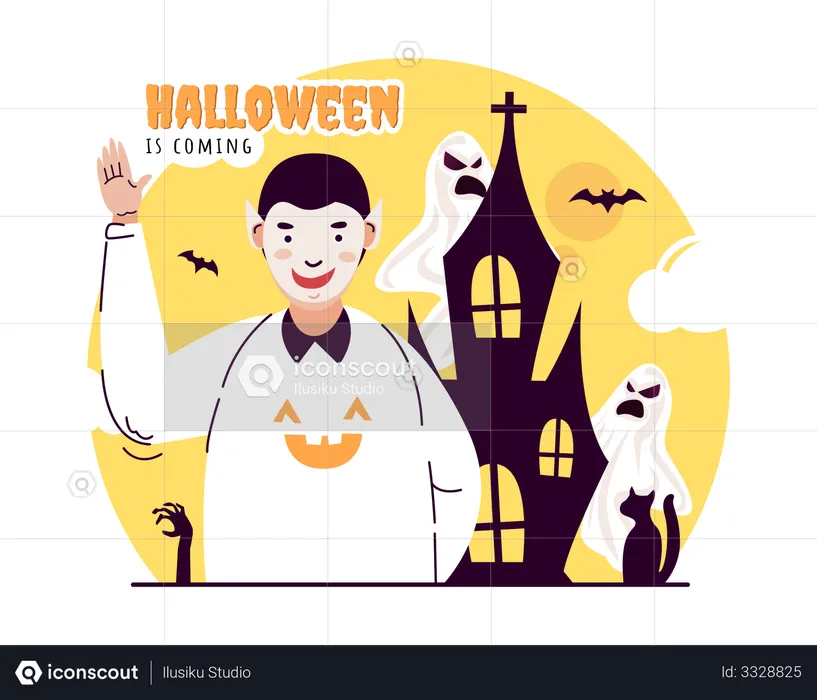 Halloween approche  Illustration