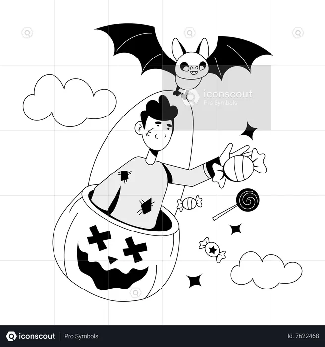 Halloween Bat  Illustration