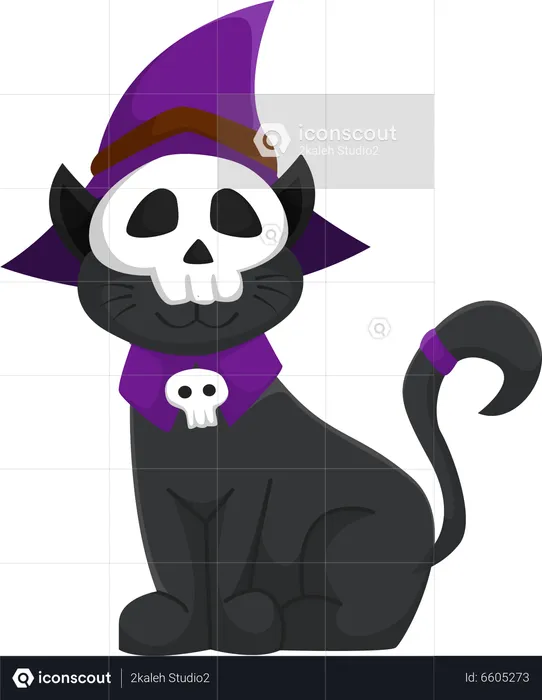 Halloween Cat  Illustration