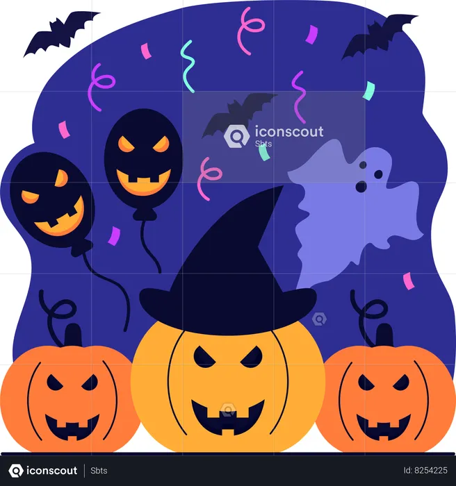 Halloween celebration  Illustration