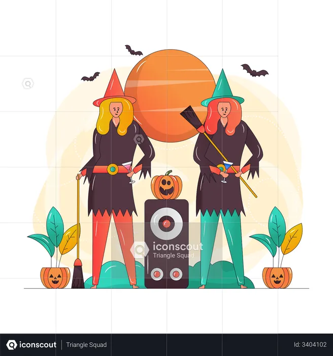 Halloween Celebration  Illustration