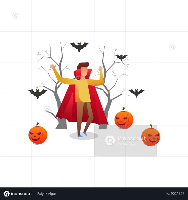 Halloween Dracula  Illustration