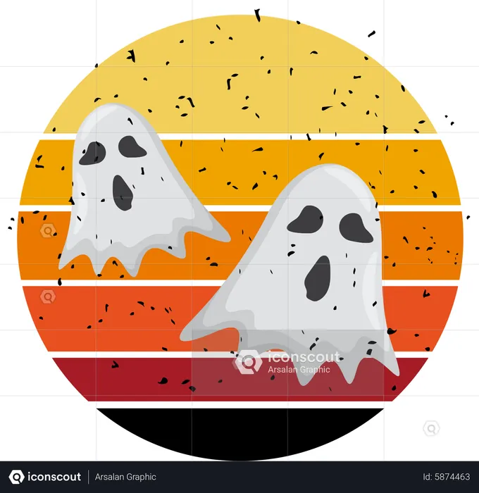 Fantasma de Halloween  Ilustração