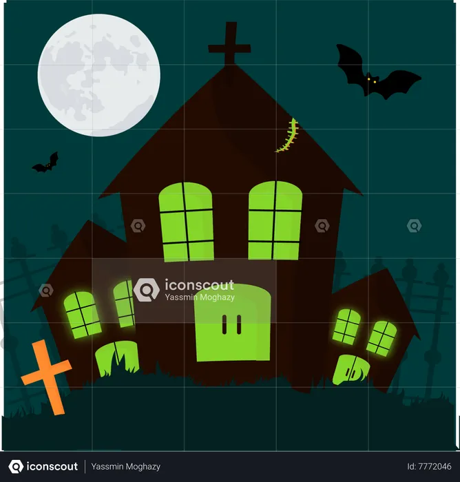 Halloween House  Illustration