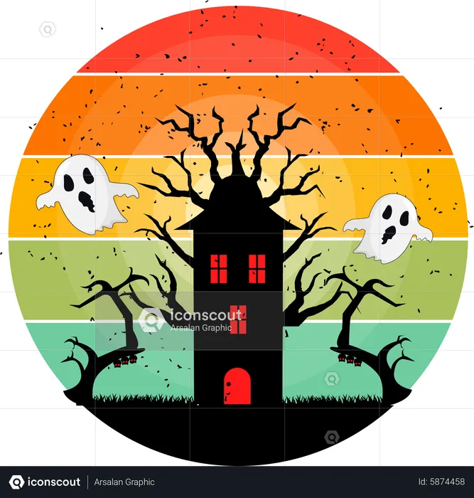 Halloween House  Illustration