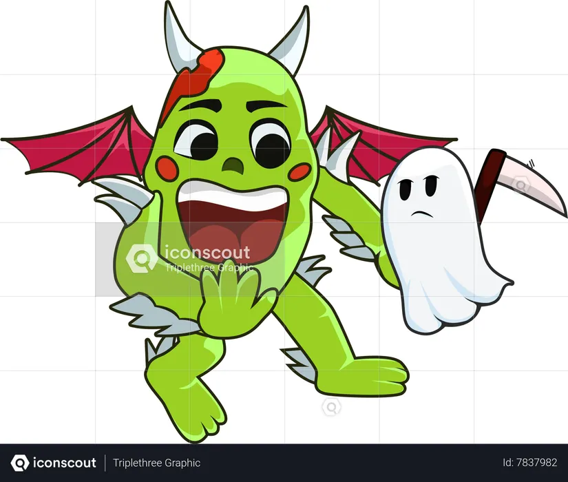 Halloween Monster Character  Illustration
