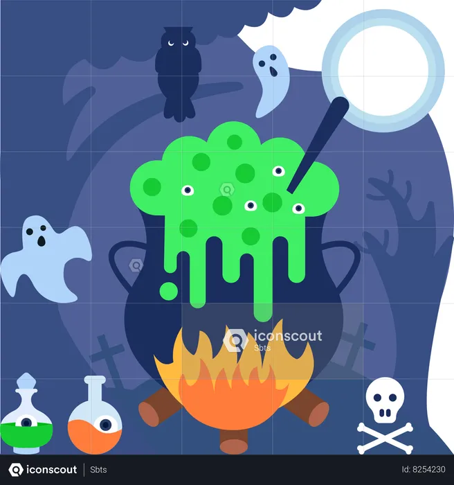 Halloween potion  Illustration