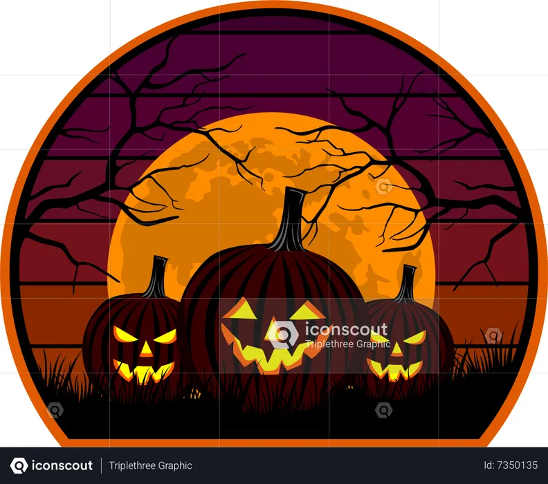 Halloween Pumpkin  Illustration