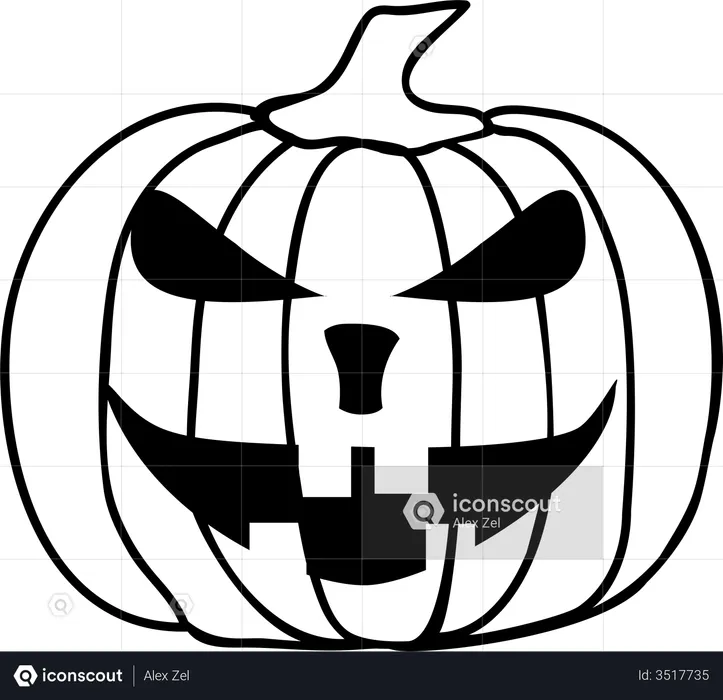 Halloween pumpkin  Illustration