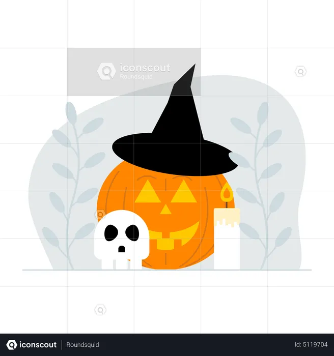 Halloween Pumpkin  Illustration