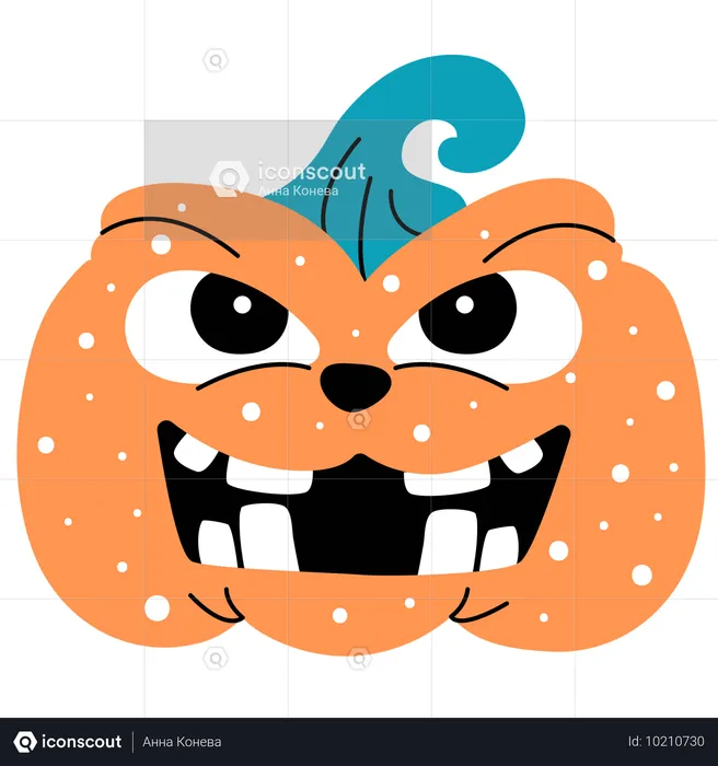 Halloween scary pumpkin  Illustration