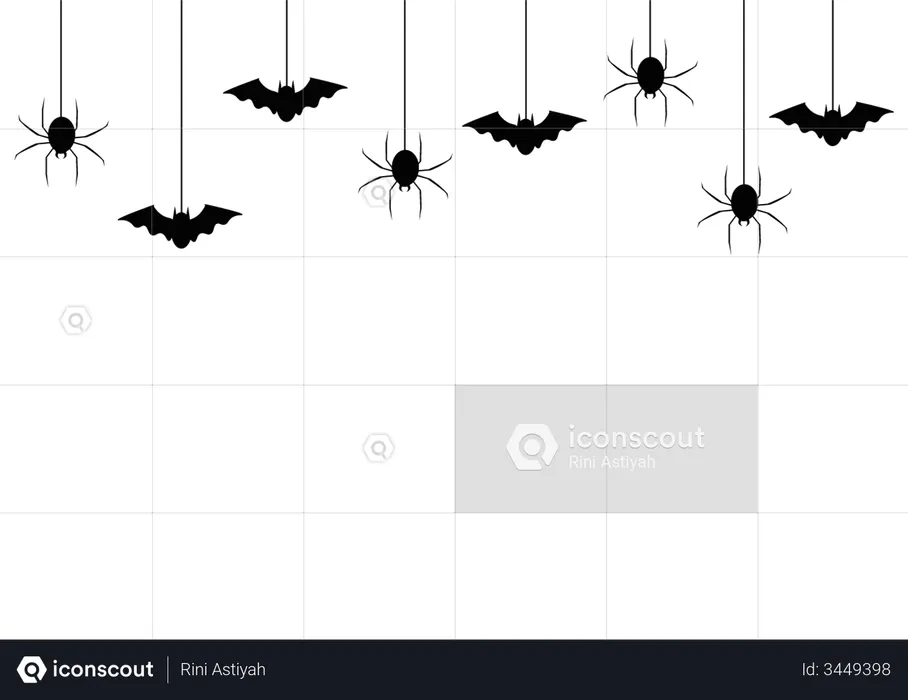 Halloween Spider Web  Illustration