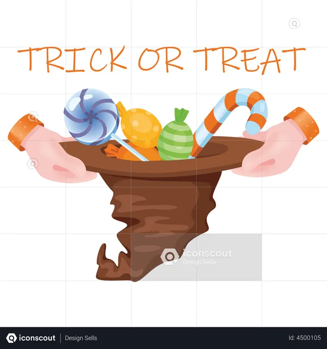 Halloween-Süßigkeiten  Illustration