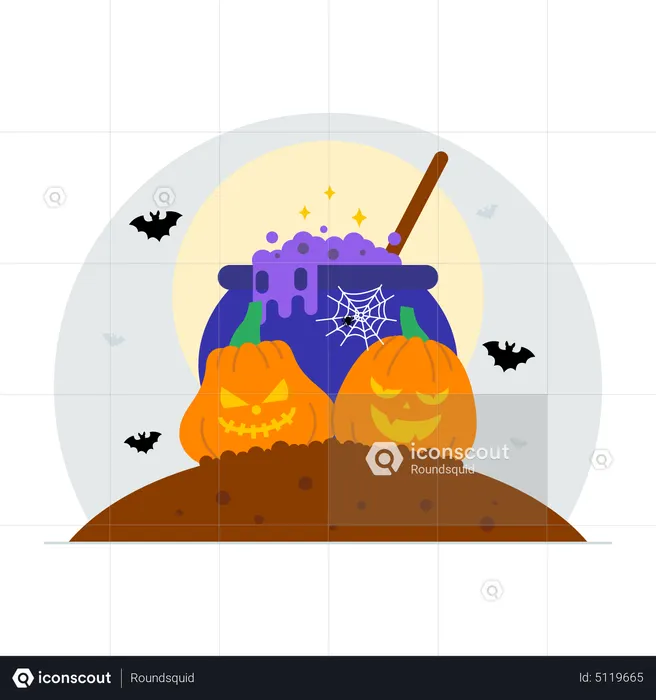 Free Halloween Moon Vector - Download in Illustrator, EPS, SVG