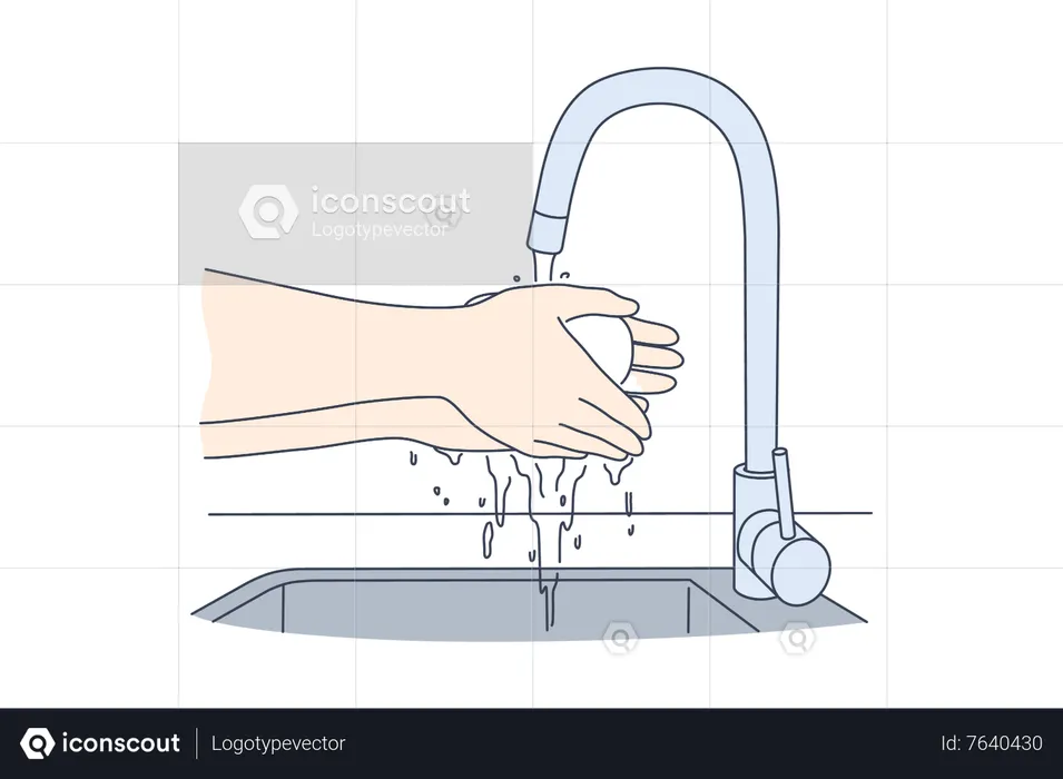 Hand washing  Illustration