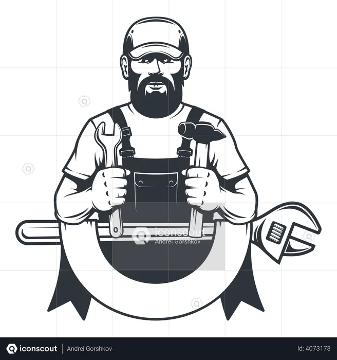 Handyman  Illustration