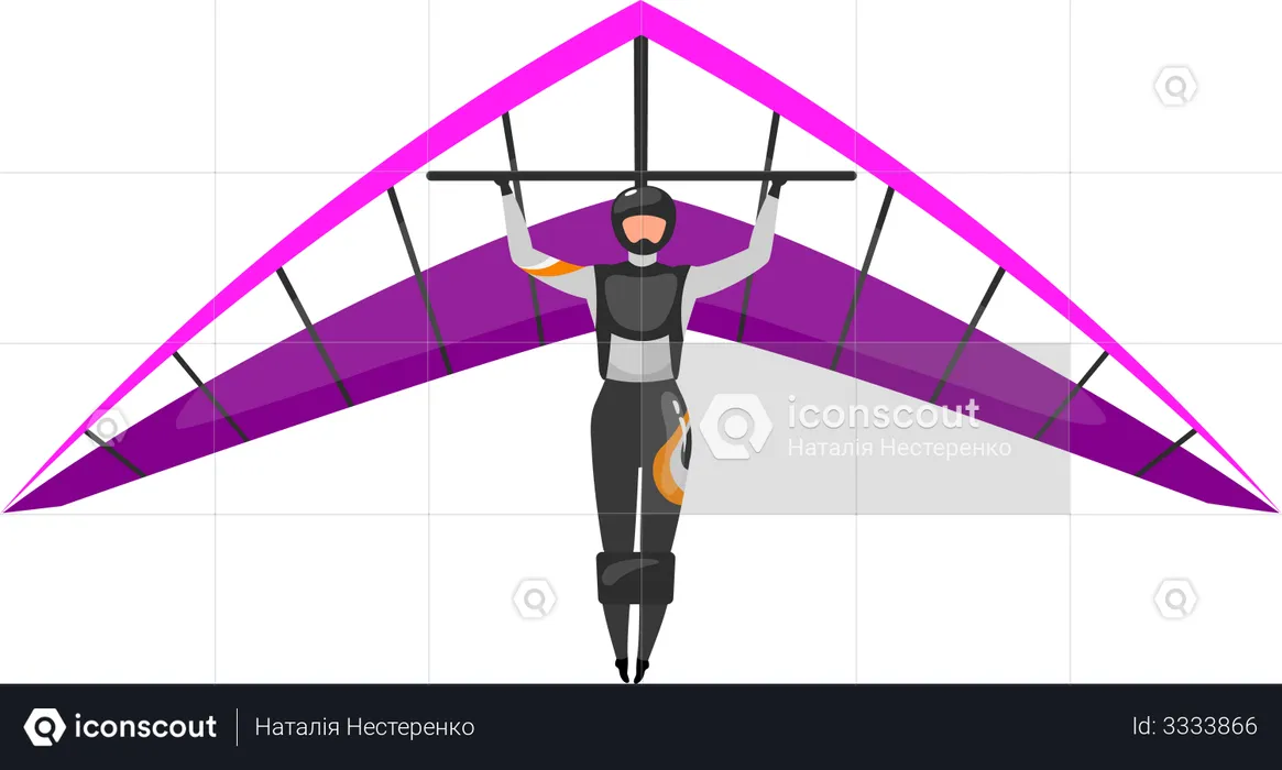 Hang gliding  Illustration