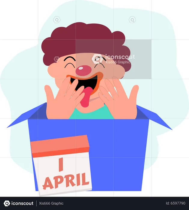 Happy April Fool  Illustration