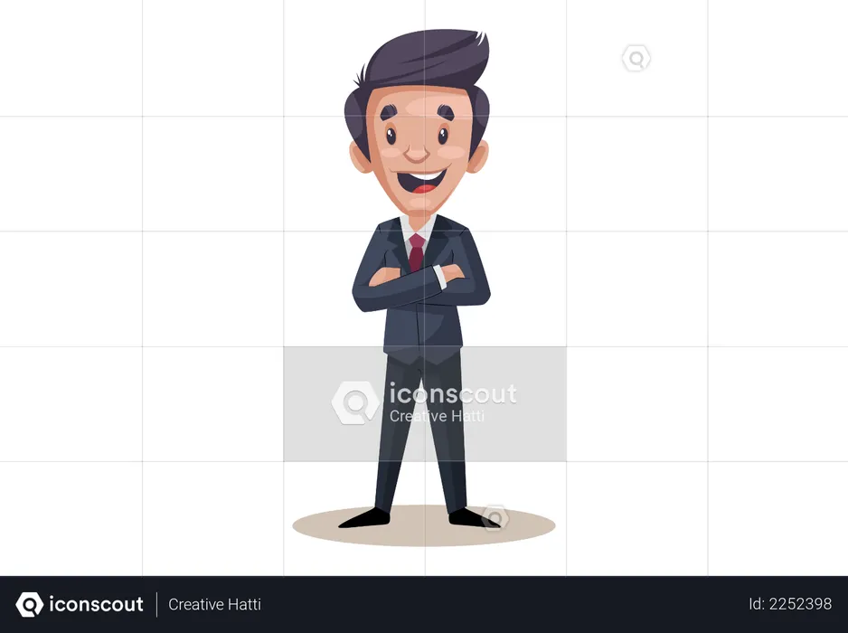 Happy businessman  Illustration
