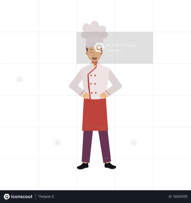 Happy Chef  Illustration