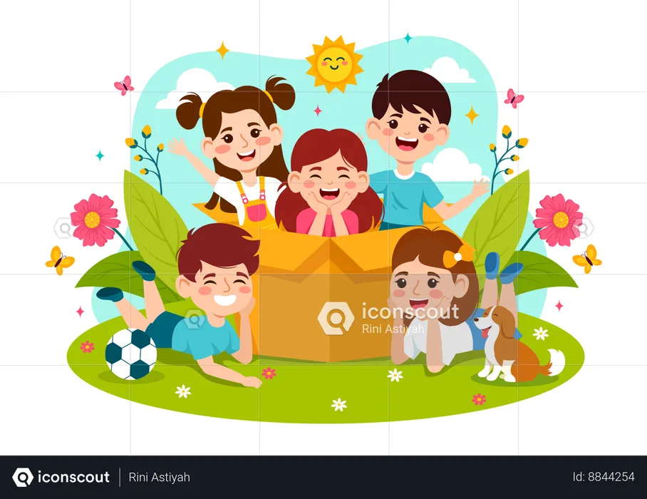 Happy Children Day  Illustration