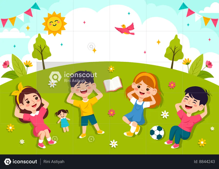 Happy Childrens Day  Illustration