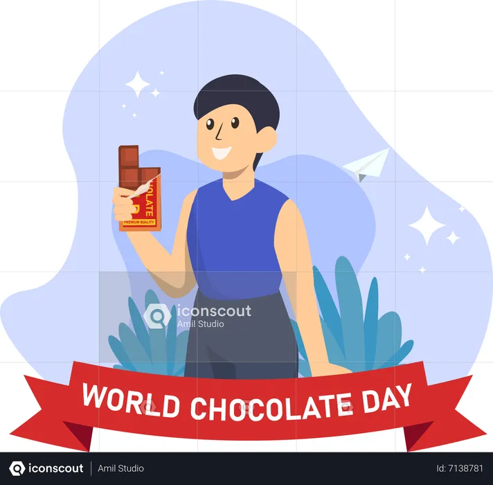 Happy Chocolate Day  Illustration
