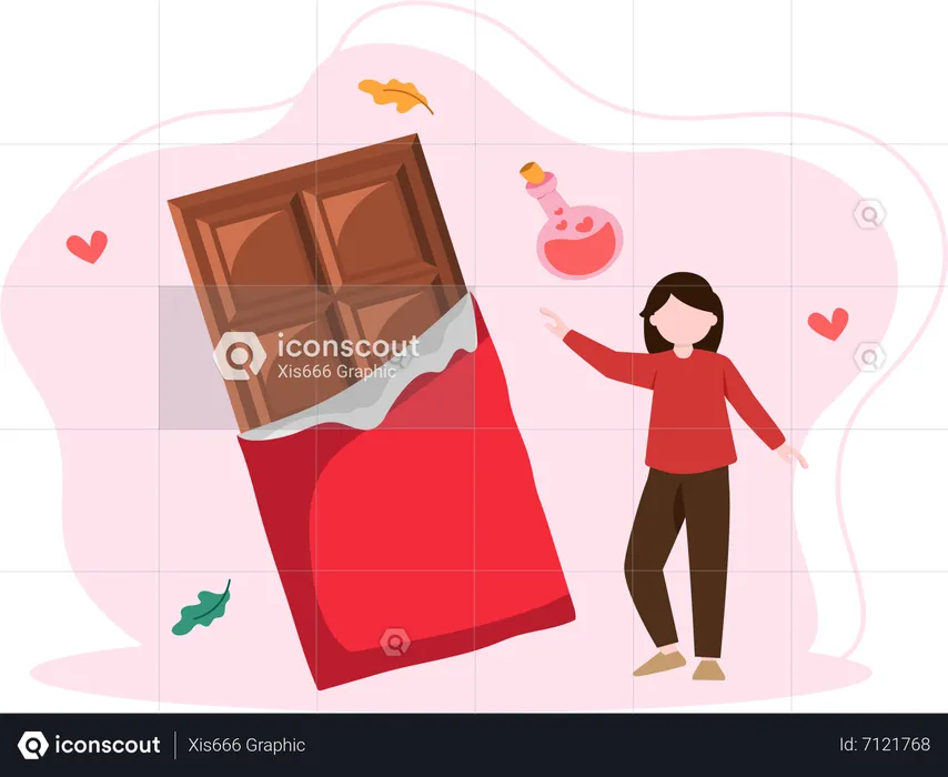 Happy Chocolate Day  Illustration