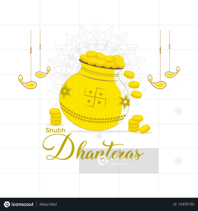 Happy dhanteras  Illustration