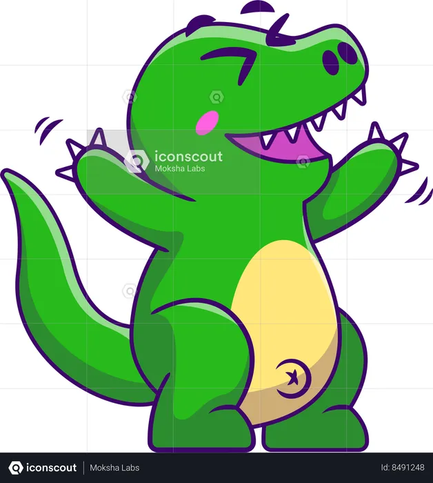 Happy Dino  Illustration