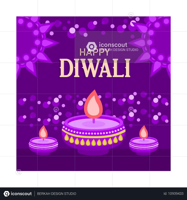 Happy Diwali  Illustration