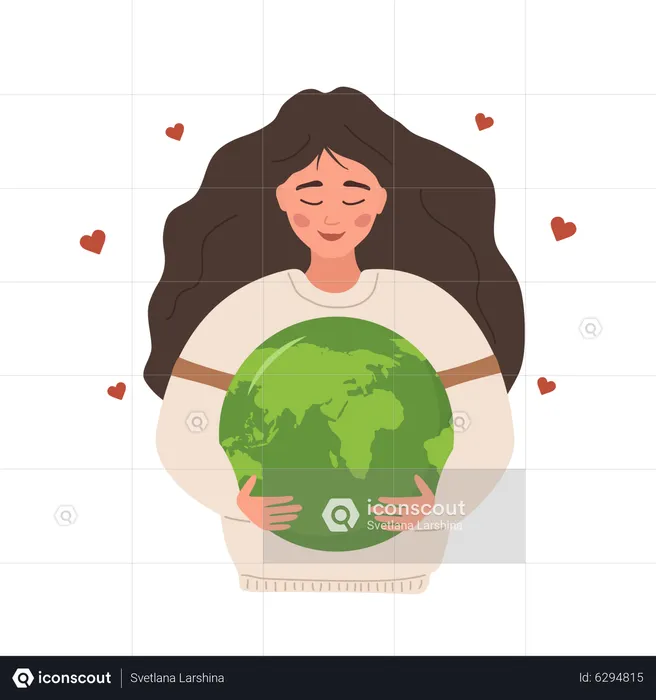 Happy Earth day  Illustration