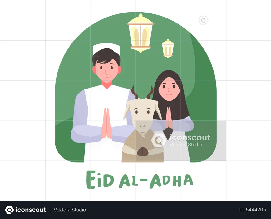 Happy Eid al-Adha  Illustration