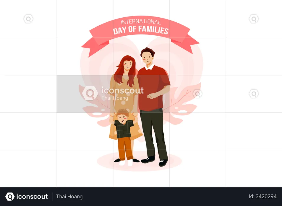 Happy Family  Illustration