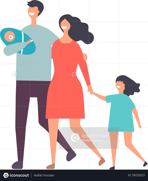 Happy family  Illustration