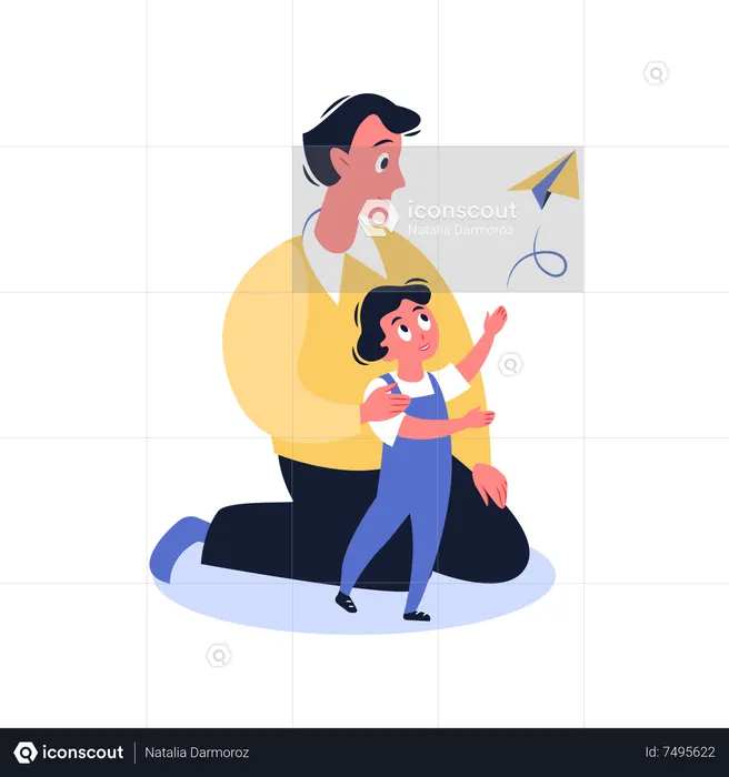 Happy Fathers Day  Illustration