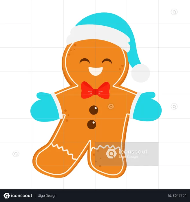 Happy Gingerbread Man  Illustration