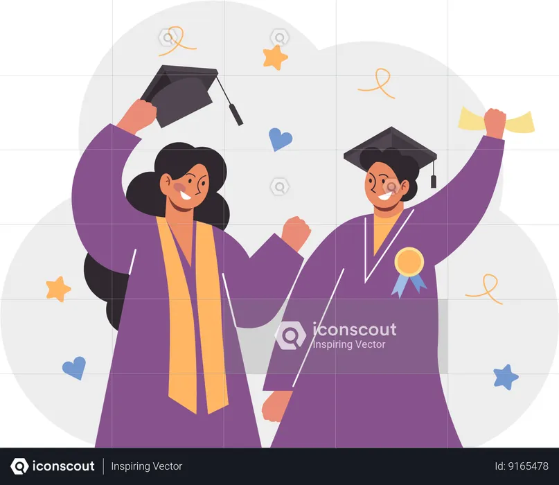 Happy graduation day  Illustration
