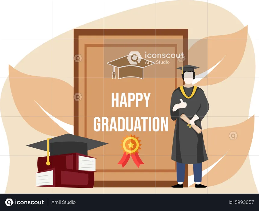 Happy Graduation  Illustration