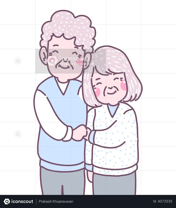 Happy Grandparents Day  Illustration
