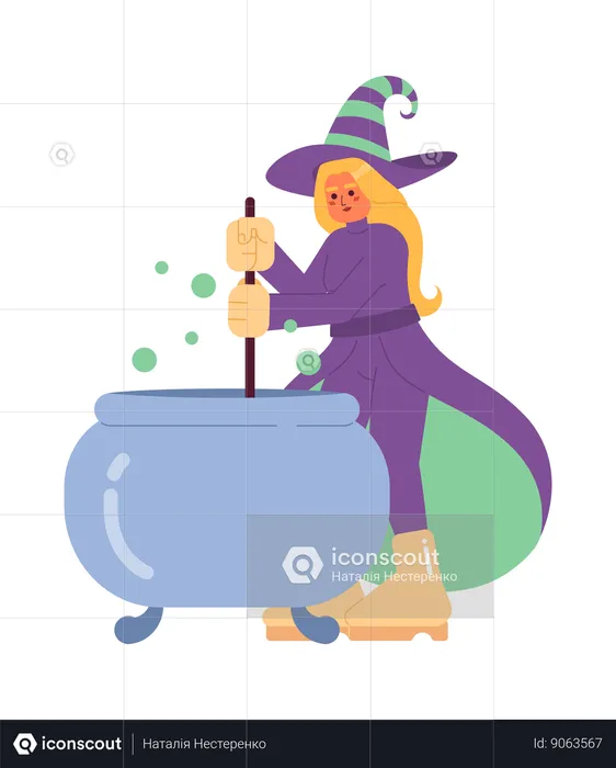 Happy halloween witch  Illustration