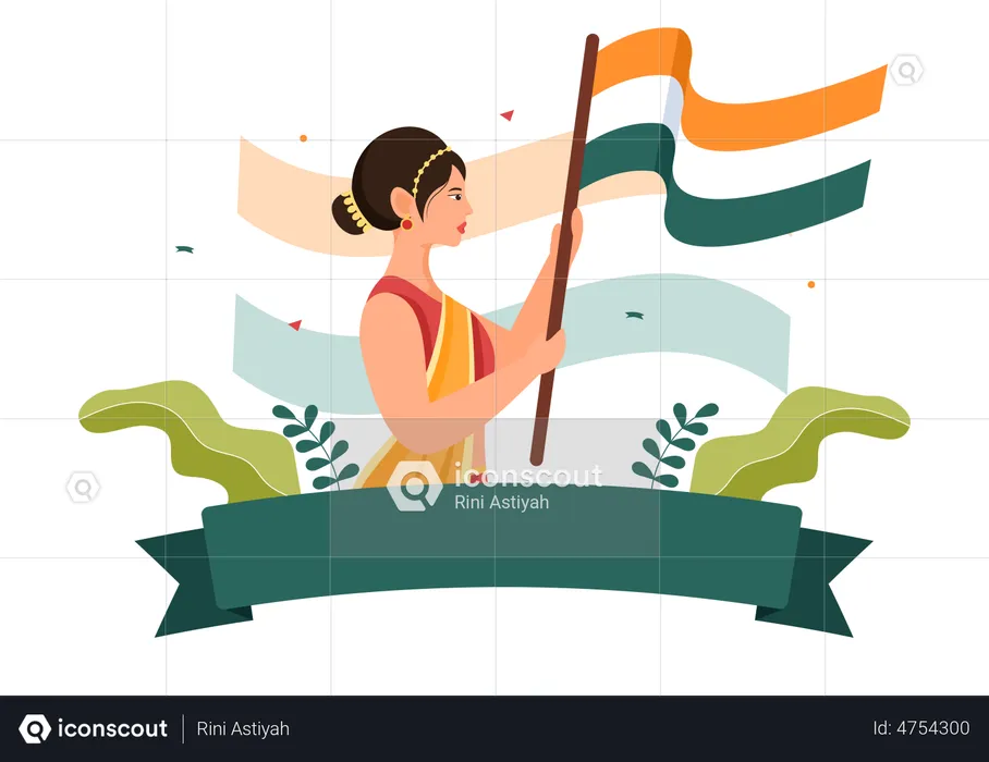 Happy Indian Independence Day  Illustration